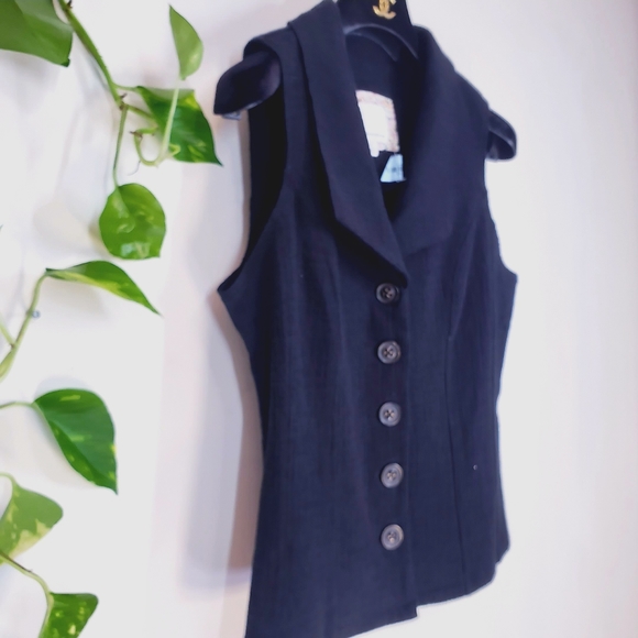 NWOT Ett:Twa x Anthro Eberhardt black vest top S - Picture 7 of 13